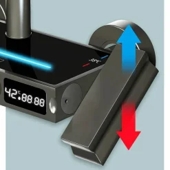 Nordic Piano Key Ambient Light Shower Set - Elegant LED Bathroom Lighting