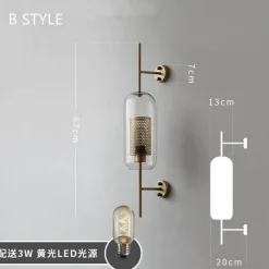 Nordic Retro Wall Lamp - Creative Home Decor Lighting