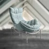 Nordic Rocking Chair - Relaxed Casual Wave Design