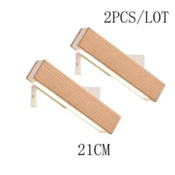 Nordic Solid Wood LED Wall Lamp - Modern Rotated Design
