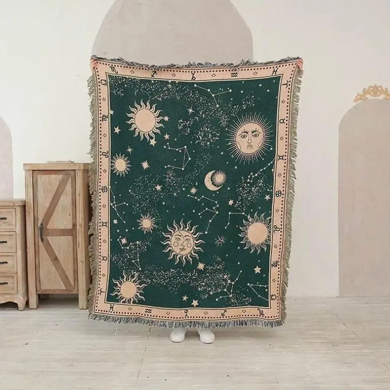 Nordic Star Decke - Sonnengott Picknickmatte Sofabezug