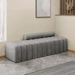 Nordic Style Ottoman Bench - Elegant Living Room Hallway Furniture