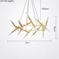 Nordic Tree Branch Chandelier - Modern Elegant Lighting Fixture