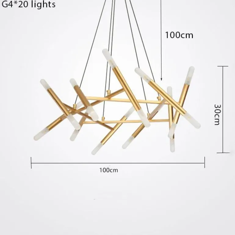 Nordic Tree Branch Chandelier - Modern Elegant Lighting Fixture