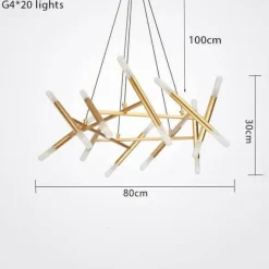 Nordic Tree Branch Chandelier - Modern Elegant Lighting Fixture