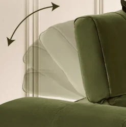 Nordic Velvet Sofa - Premium Electric Comfort for Living Room