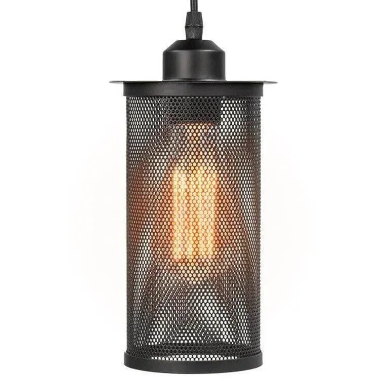 Nordic Vintage Iron Cage Lamp - Loft Style Lighting
