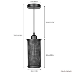 Nordic Vintage Iron Cage Lamp - Loft Style Lighting