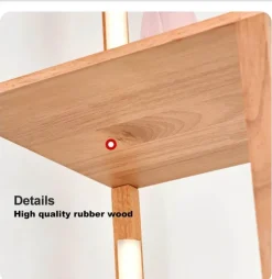 Nordic Wooden LED Shelf - Elegant Home Decor Display