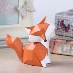 Nordische abstrakte Fuchsfiguren - Geometrisches Wohndekor