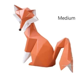 Nordische abstrakte Fuchsfiguren - Geometrisches Wohndekor