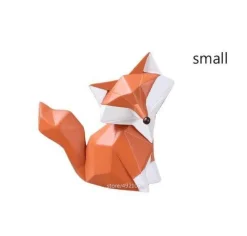 Nordische abstrakte Fuchsfiguren - Geometrisches Wohndekor