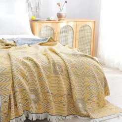 Nordische Baumwoll-Überwurfdecke – doppelseitiger Sofabezug und Tagesdecke