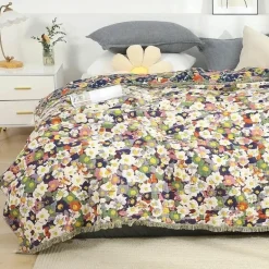 Nordische Baumwoll-Überwurfdecke – doppelseitiger Sofabezug und Tagesdecke