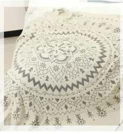 Nordische Baumwoll-Überwurfdecke – weiche und kühlende, klimatisierte Steppdecke für Betten und Sofas