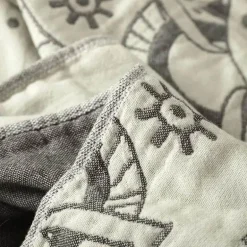 Nordische Baumwoll-Überwurfdecke – weiche und kühlende, klimatisierte Steppdecke für Betten und Sofas