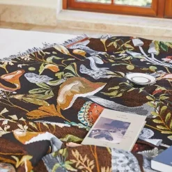 Nordische Überwurfdecke - Gemütliches Bohemian-Sofa und Picknickmatte