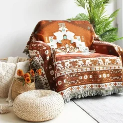 Nordische Überwurfdecke – gemütlicher Sofa-Bettbezug als Wohnzimmerdekoration