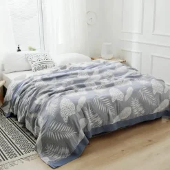 Nordische Überwurfdecke aus Baumwolle – weiche Gaze-Sofa-Tagesdecke