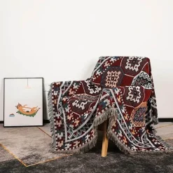 Nordische böhmische Decke – vielseitiger Bett-Sofa-Bezug, ethnisches Picknick, Camping, unverzichtbar