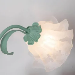 Nordische Blumen-Charme-Tischlampe - Eleganter Wohndekor-Akzent
