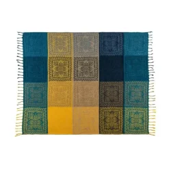 Nordische Boho-Überwurfdecke - Premium-Sofabezug im Retro-Karomuster