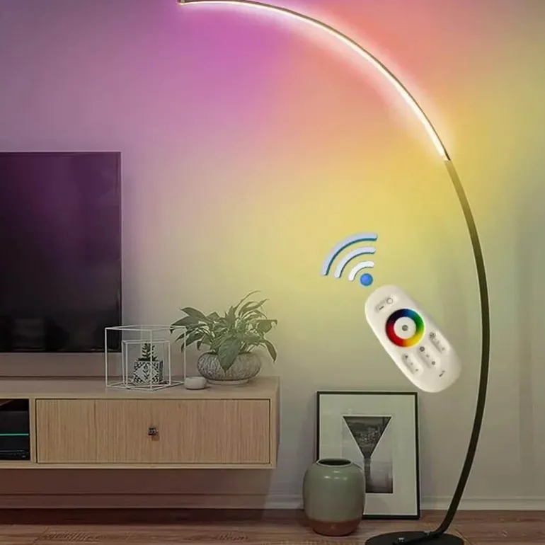 Nordische dimmbare LED-Stehleuchte – Modernes Glanzdesign