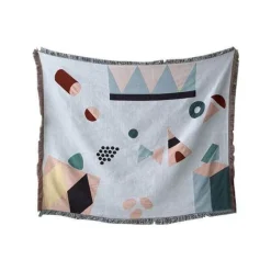 Nordische geometrische Überwurfdecke - Gemütliche moderne Wohndekoration