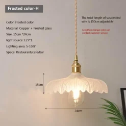 Nordische Glaspendelleuchte - Transparente Leuchte