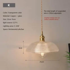 Nordische Glaspendelleuchte - Transparente Leuchte