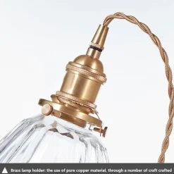 Nordische Glaspendelleuchte - Transparente Leuchte