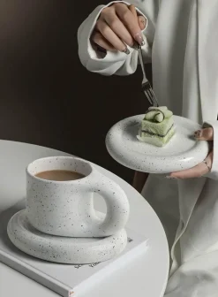 Nordische Keramiktasse - Handgemachte Kaffeetasse