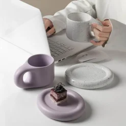 Nordische Keramiktasse - Handgemachte Kaffeetasse