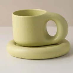 Nordische Keramiktasse - Handgemachte Kaffeetasse
