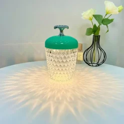 Nordische Kristall-Tischlampe – Elegante Atmosphärenbeleuchtung