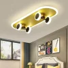 Nordische LED-Deckenleuchte – Kreatives Skateboard-Design