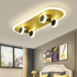 Nordische LED-Deckenleuchte – Kreatives Skateboard-Design