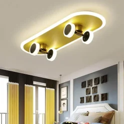Nordische LED-Deckenleuchte – Kreatives Skateboard-Design