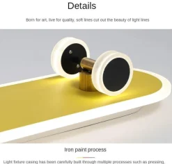 Nordische LED-Deckenleuchte – Kreatives Skateboard-Design