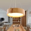 Nordische LED-Pendelleuchte aus Holz – Luxuriöse Wohnraumbeleuchtung