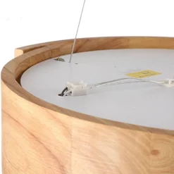 Nordische LED-Pendelleuchte aus Holz – Luxuriöse Wohnraumbeleuchtung