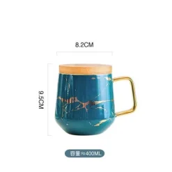 Nordische Marmor-Keramik-Kaffeetassen – Elegantes Designer-Trinkgeschirr