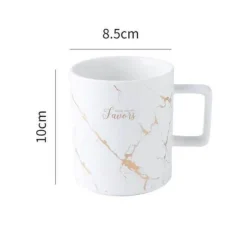 Nordische Marmor-Keramik-Kaffeetassen – Elegantes Designer-Trinkgeschirr