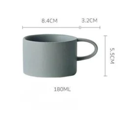 Nordische matte Kaffeetassen – elegantes, farbenfrohes Design