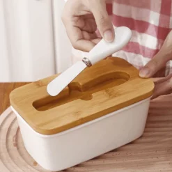 Nordische minimalistische Butteraufbewahrungsbox - Stilvoller Küchenorganizer
