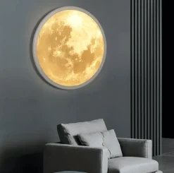 Nordische Mondlampe – Kunstvolles dekoratives Nachtlicht
