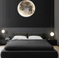 Nordische Mondlampe – Kunstvolles dekoratives Nachtlicht