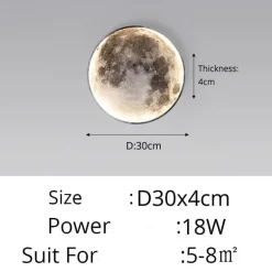 Nordische Mondlampe – Kunstvolles dekoratives Nachtlicht