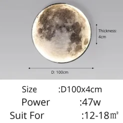 Nordische Mondlampe – Kunstvolles dekoratives Nachtlicht