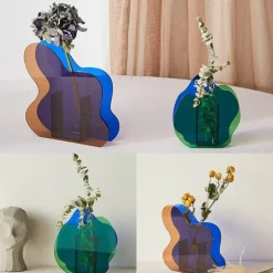 Nordische Regenbogenvase – Modernes geometrisches Wohndekor